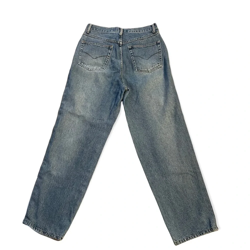 2/$30  Anchor Blue High Waisted Mom Jeans - Picture 2 of 6